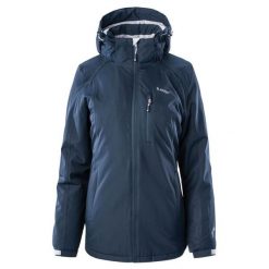 Kurtka damska ocieplana Hi-Tec Lady Orebro II - granatowa, Rozmiar XL. Brązowe kurtki damskie Hi-tec, na zimę, uniwersalny, bez wzorów. Za 209.99 zł.