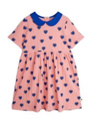 MINI RODINI Sukienka codzienna 2525011028 Różowy Regular Fit. Czerwone sukienki dla dziewczynek Mini Rodini, bez wzorów, z bawełny, bez ramiączek. Za 169.99 zł.