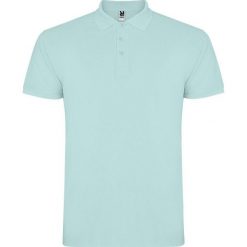 Koszulka Polo Męska Z Krótkim Rękawem Star. Niebieskie koszulki polo męskie ROLY, l, bez wzorów, z bawełny, retro, bez ramiączek. Za 52.99 zł.
