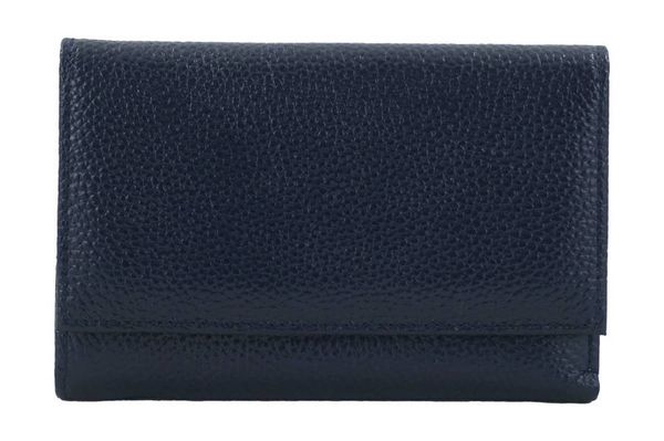 Portfel skórzany BARBERINI'S c. granatowy D-1089-4. Niebieskie portfele damskie Barberinis, bez wzorów, ze skóry. Za 144.99 zł.