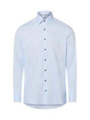 Olymp Level Five koszula biznesowa Mężczyźni Slim Fit Bawełna niebieski, 44. Niebieskie koszule męskie Olymp Level Five, m, bez wzorów, z bawełny, biznesowe, bez kołnierzyka, bez ramiączek. Za 329.95 zł.