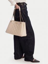 Nine West Torebka EO-Lafayette Luxe-LDA8706 Écru. Torebki do ręki damskie Nine West, bez wzorów, z materiału, bez dodatków. Za 299.99 zł.