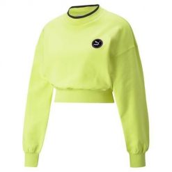 Bluza sportowa damska Puma Swxp. Żółte bluzy sportowe damskie Puma, l, bez wzorów, bez kaptura. Za 358.00 zł.