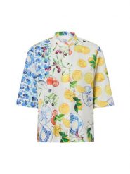 Emily van den Bergh Bluzka damska z krótkim rękawem Kobiety Bawełna wielokolorowy, 38. Bluzki damskie Emily van den Bergh, bez wzorów, z bawełny, klasyczne, bez kołnierzyka, bez ramiączek. Za 499.95 zł.