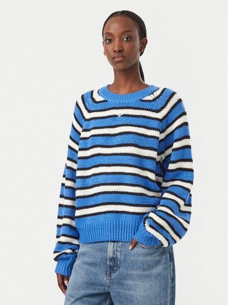 Roxy Sweter One In School ERJSW03715 Niebieski Regular Fit. Niebieskie swetry damskie Roxy, l, bez wzorów, bez kołnierzyka, bez ramiączek, bez kaptura. Za 339.99 zł.