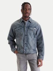 Calvin Klein Jeans Kurtka jeansowa 90s LV04RF723G Szary Regular Fit. Szare kurtki męskie Calvin Klein Jeans, m, bez wzorów, z bawełny, bez kaptura. Za 648.99 zł.