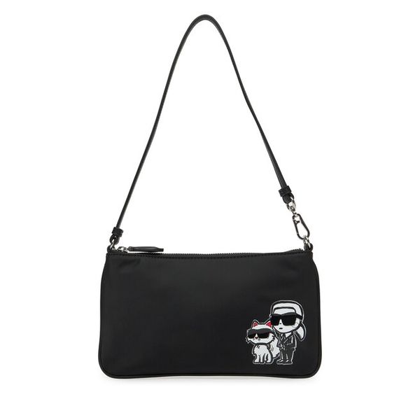 Torebka KARL LAGERFELD. Czarne torebki do ręki damskie KARL LAGERFELD, bez wzorów, klasyczne, bez dodatków. Za 399.99 zł.