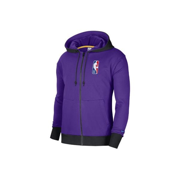 Bluza męska nike nba los angeles lakers fleece full-zip courtside field purple. Fioletowe bluzy męskie Nike, m, bez wzorów, bez kaptura, do biegania. Za 349.00 zł.