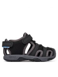 Geox Sandały B Sandal Multy Boy B650FA 05014 C9999 M Czarny. Czarne sandały chłopięce Geox, z materiału, bez zapięcia. Za 229.99 zł.