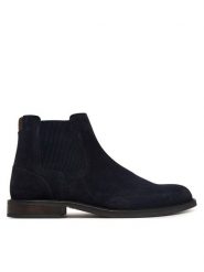Tommy Hilfiger Sztyblety Corporate Dressy Suede Chelsea FM0FM05953 Granatowy. Niebieskie botki męskie Tommy Hilfiger, bez wzorów, ze skóry, bez zapięcia. Za 649.99 zł.
