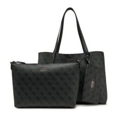 Torebka Guess. Czarne torebki do ręki damskie Guess, z aplikacjami, bez dodatków. Za 539.99 zł.