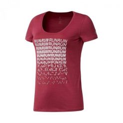 Koszulka treningowa damska Reebok CY4623. Czerwone koszulki sportowe damskie Reebok, l, bez wzorów, z bawełny, biznesowe, bez kołnierzyka. Za 150.38 zł.