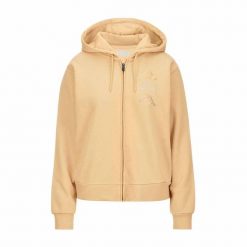 Bluza z kapturem Unisex Kappa Kaimi Beżowy. Brązowe bluzy damskie Kappa, bez wzorów, z kapturem. W wyprzedaży za 196.40 zł.