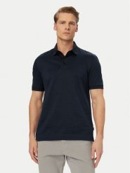 BOSS Polo H-Parlay 242 50559766 Granatowy Regular Fit. Niebieskie koszulki polo męskie Boss, m, bez wzorów, z bawełny, bez ramiączek. Za 599.99 zł.