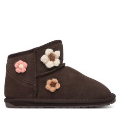Śniegowce EMU Australia. Brązowe śniegowce dziewczęce Emu Australia, bez zapięcia. Za 384.99 zł.