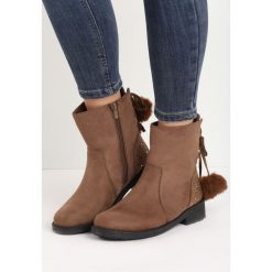 Khaki Botki Out of Touch. Botki damskie marki Born2be. Za 49.99 zł.
