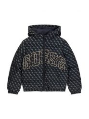Guess Kurtka zimowa L6YL09 W2670 Czarny Regular Fit. Czarne kurtki i płaszcze dla chłopców Guess, na zimę, z aplikacjami, z syntetyku, bez kaptura. Za 434.99 zł.
