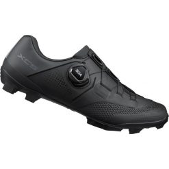 Buty rowerowe MTB XC503W, czarne. Czarne obuwie sportowe damskie Shimano, bez wzorów, rowerowe. Za 742.50 zł.