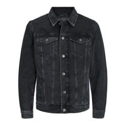 Kurtka Jack & Jones Kurtka Dżinsowa Czarna. Czarne kurtki męskie Jack&Jones, bez wzorów, bez kaptura. Za 253.76 zł.