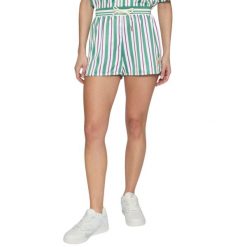 Spodenki damskie Fila sportowe Lassance. Zielone szorty sportowe damskie Fila, xs, bez wzorów, z materiału, klasyczne, z standardowym stanem. Za 129.99 zł.