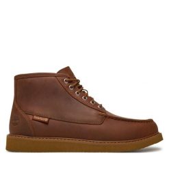 Trzewiki Timberland. Brązowe botki męskie Timberland, bez wzorów, bez zapięcia. Za 579.99 zł.