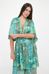 Narzutka damska ze wzorem paisley LIU JO. Bluzki damskie Liu Jo, m, bez wzorów, bez kołnierzyka, bez ramiączek. Za 649.00 zł.