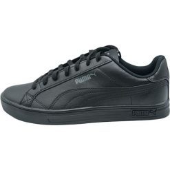 Trampki Puma Smash Vulcanised V3, Czarny. Czarne trampki męskie Puma, bez wzorów, bez zapięcia. W wyprzedaży za 273.50 zł.