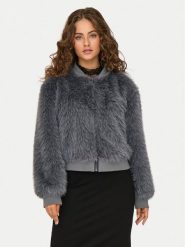 ONLY Futro Manny 15322405 Szary Regular Fit. Szare płaszcze damskie Only, s, bez wzorów, z futra, bez kaptura. Za 329.99 zł.