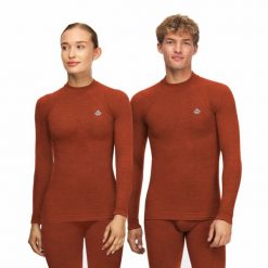 Bluza termoaktywne unisex Alpinus Merino Aoraki. Brązowe bielizna termoaktywna męska Alpinus, s, bez wzorów, bez kaptura, narciarskie. Za 299.00 zł.