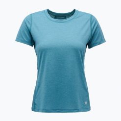 Koszulka damska Black Diamond Lightwire SS Tech Tee. Niebieskie koszulki sportowe damskie Black Diamond, bez wzorów, bez kołnierzyka, bez ramiączek, trekkingowe. Za 159.99 zł.