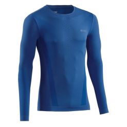 Koszulka sportowa z długim rękawem CEP Cold Weather Base męska. Niebieskie koszulki sportowe męskie CEP, m, bez wzorów, bez kołnierzyka, bez ramiączek, do biegania. Za 209.00 zł.