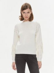 Pinko Sweter Libellula 102082 A19L Écru Regular Fit. Swetry damskie Pinko, l, bez wzorów, z syntetyku, bez kołnierzyka, bez ramiączek, bez kaptura. Za 1,449.00 zł.