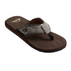 Japonki plażowe męskie Quiksilver Monkey Abyss. Brązowe buty sportowe męskie Quiksilver, sportowe. Za 56.99 zł.