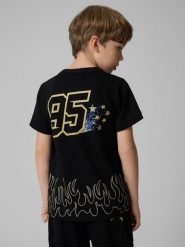 4F T-shirt regular z nadrukiem dziecięcy 4F x Bartosz Zmarzlik - czarny 158/164 (12-14 lat). Czarne t-shirty i topy dla dziewczynek 4f, bez wzorów, z bawełny, bez ramiączek. Za 79.99 zł.