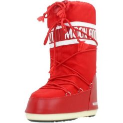 Buty MOON BOOT ICON NYLON Czerwony. Czerwone obuwie sportowe damskie Moon Boot, bez wzorów, z nylonu. Za 805.99 zł.