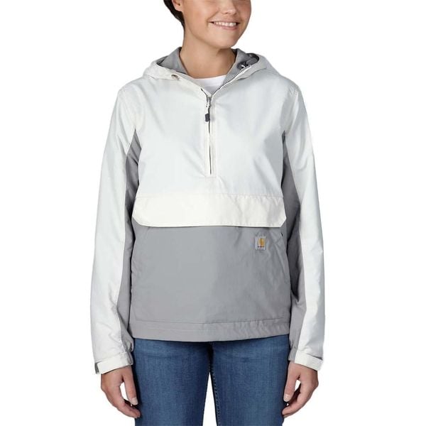 Kurtka damska przeciwdeszczowa Carhartt Anorak. Białe kurtki damskie Carhartt, s, bez wzorów, bez kaptura. Za 426.45 zł.