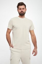 T-shirt męski Brandon JOOP!. Brązowe t-shirty męskie JOOP!, m, bez wzorów, bez kołnierzyka. W wyprzedaży za 335.20 zł.