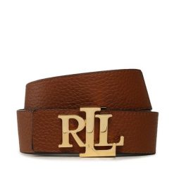 Pasek LAUREN RALPH LAUREN. Brązowe paski damskie Lauren Ralph Lauren, bez wzorów. Za 359.99 zł.