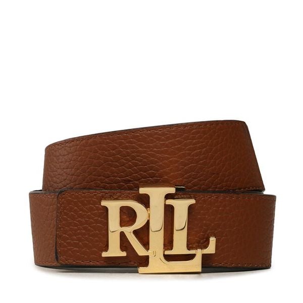 Pasek LAUREN RALPH LAUREN. Brązowe paski damskie Lauren Ralph Lauren, bez wzorów. Za 383.99 zł.