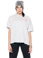 Koszulka na co dzień na siłownię. Szare t-shirty damskie LEONE 1947 APPAREL, s, bez wzorów, bez kołnierzyka. Za 42.06 zł.