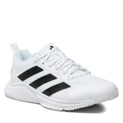 Buty halowe adidas. Białe buty sportowe męskie Adidas, bez zapięcia. Za 339.99 zł.