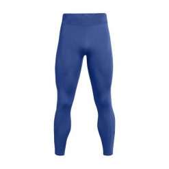 Legginsy Under Armour Qualifier Elite. Niebieskie legginsy sportowe męskie Under Armour, bez wzorów, do biegania. Za 330.50 zł.