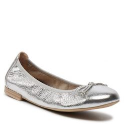 Baleriny Caprice. Szare baleriny damskie Caprice, bez wzorów, bez obcasa. Za 269.99 zł.