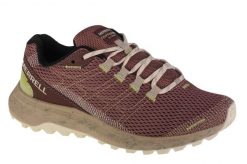 Buty do biegania damskie, Merrell Fly Strike. Czerwone obuwie sportowe damskie Merrell, bez wzorów, z materiału, do biegania. Za 359.99 zł.