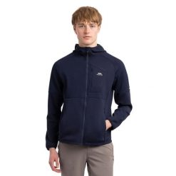 Bluza Sportowa Męska Bani Rozpinana. Niebieskie bluzy męskie Trespass, m, bez wzorów, z elastanu, z kapturem, trekkingowe. Za 221.99 zł.