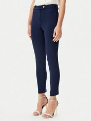 Rinascimento Spodnie materiałowe CFC0122742003 Granatowy Regular Fit. Niebieskie spodnie materiałowe damskie Rinascimento, xs, bez wzorów, z materiału. Za 199.99 zł.