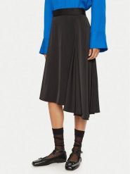 2NDDAY Spódnica midi Barrah 2245150279 Czarny Regular Fit. Czarne spódnice damskie 2NDDAY, bez wzorów, z syntetyku, midi. Za 499.99 zł.