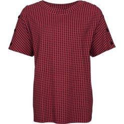 T-shirt bonprix pomarańczowo-czerwono-czarny w kratę. Bluzki damskie marki bonprix. Za 21.99 zł.