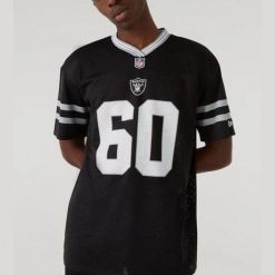 Koszulka New Era NFL LasRai Black. Czarne koszulki sportowe męskie New Era, bez wzorów, bez kołnierzyka, bez ramiączek. Za 253.76 zł.