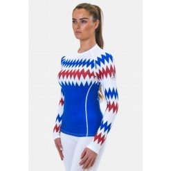 Koszulka termoaktywna Damska SURFANIC SWE2604. Niebieskie koszulki sportowe damskie Surfanic, xs, bez wzorów, bez kołnierzyka, bez ramiączek. Za 169.99 zł.